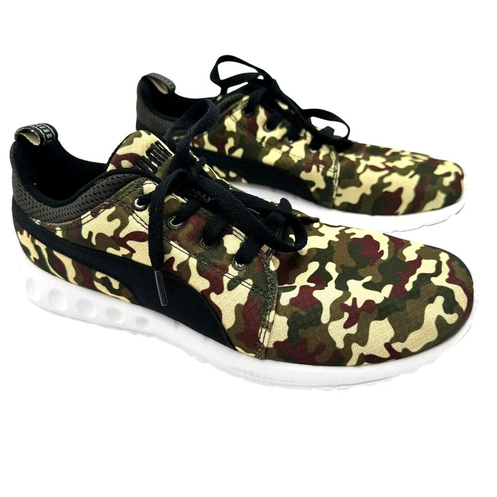 PUMA‎ NEW Men's 9 Women's 10.5 Carson Runner Army Camo Athletic Shoes Sneakers